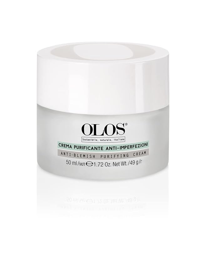 Olos Mattifying Rebalancing Cream - Face Cream for Oily Skin - Controls Sebum Production, Improves Skin Texture - Non-Clogging Makeup Primer - 1.7 oz