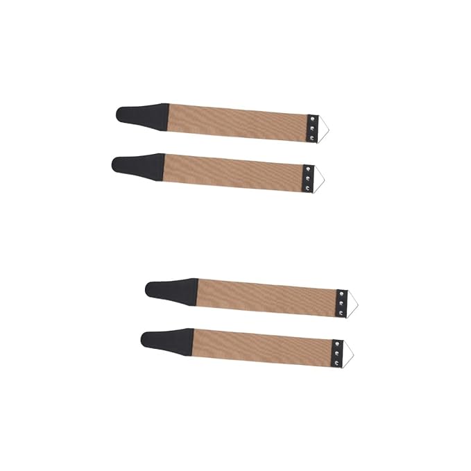 Angoily 4pcs Dual-sided Strop Sharpening Strap Shaving Tool for Manual Maintenance and Convenient Wall Hanging
