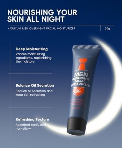 Mens Face Moisturizer, Hydrating Mens Face Lotion, Deeply Moisturize and Revive Dry, Anti Wrinkle Mens Skin Care Face Cream,for Clear Skin, Non-Greasy