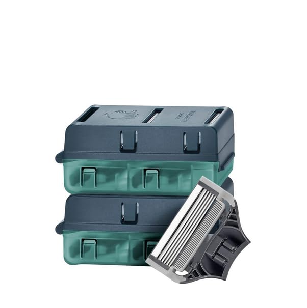 Men's Razor Blade Refills, 8 Count, Sharper 5-Blade, For Close and Comfortable Shaves