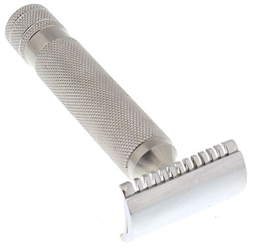 West Coast Shaving Classic Collection Double Edge Safety Razor 175S, Stainless Steel Open Comb Head