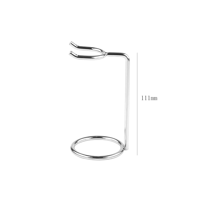 1 Piece Metal Shaving Brush and Razor Holder Shave Brush Stand Beard Brush Holder Razor Brush Stand Razor Stand for Razor Storage Men's Shaving Tool, Silver