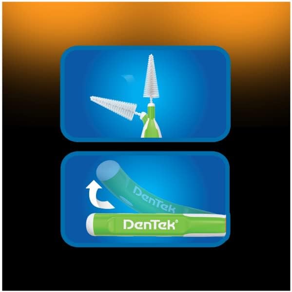 DenTek Easy Brush Fresh Mint Extra Tight Interdental Cleaners 16 Count (Pack of 4)