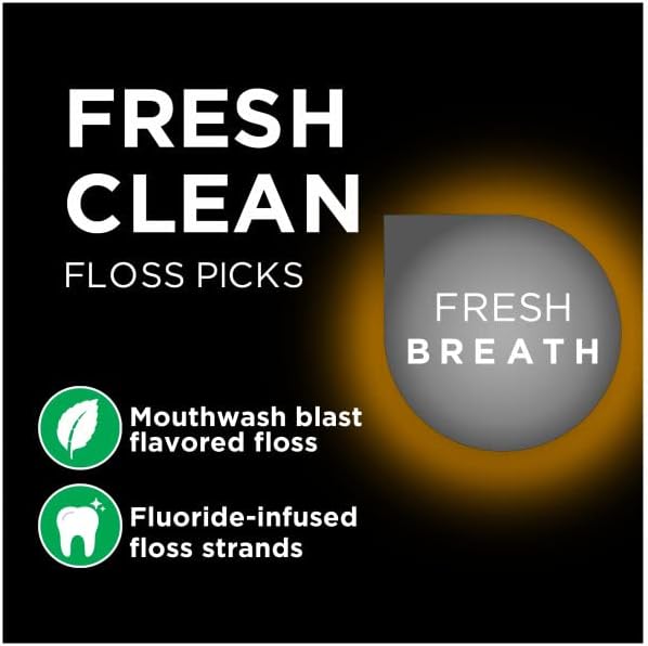 DenTek Fresh Clean Floss Picks, for Extra Tight Teeth, 75 Count, (Pack of 1)