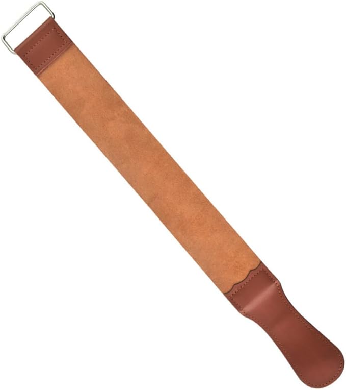 Straight Razor Strop Tool Dual Sided Artificial Leather Sharpening Strap for Home Use Manual Shaver Maintenance Father Day for Barbers and Shaving Enthusiasts