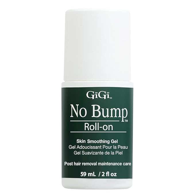 GiGi No Bump Roller Gel - Ingrown Hair Treatment Roll on & Razor Bump Remover, Post-Wax & After Shave Skin Soothing Care, 2 oz