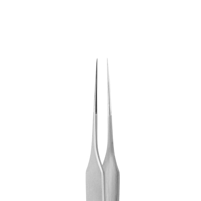 Staleks Pro Professional Eyelash Tweezers EXPERT 40 Type 10 – Straight Tip – Stainless Steel – For Classic Eyelash Separation