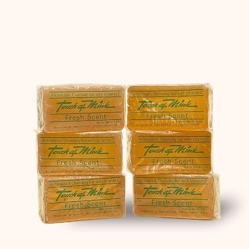 Fresh Scent All Natural Mink Oil Cleansing Bath or Shower Bars - 6 Bars