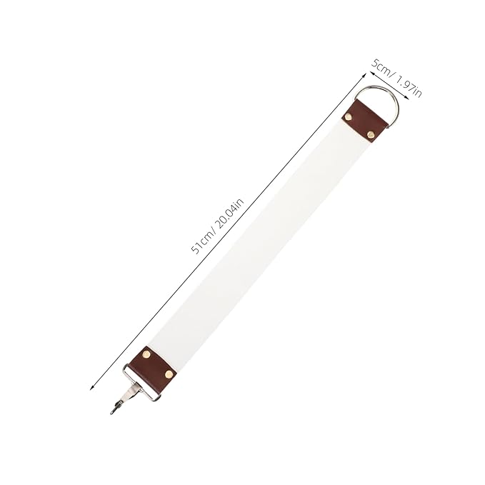 Dual Layer Canvas Barber Shaving Strop Lightweight Portable Sharpening Belt for Straight Maintenance Grooming Accessory for Barbers and Shaving Enthusiasts
