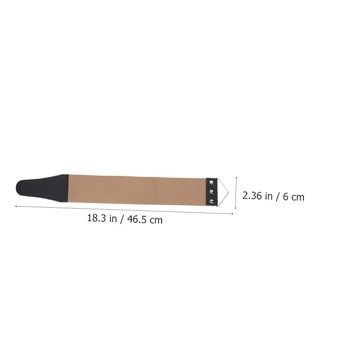 2pcs Double-sided Leather Razor Strop Durable Sharpening Strap Tool for Barber Shop and Home Use Straight Razors and Scissors Buckle Reliable Craftsmanship