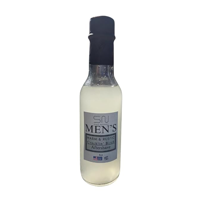 Seoul Naturals Men's Warm and Rustic Cracklin' Birch Aftershave, alcohol free, k beauty, 4 oz