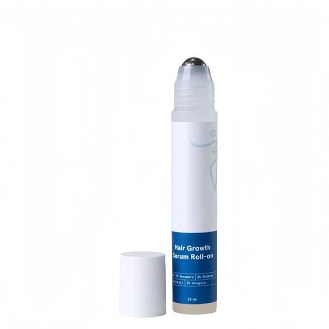 2 Pack Be - Bodily' Wise 3%-Rosemary 3%-RedensyI & 2%-Anagaln Hair & Beard Growth Serum Roll On |Thicker+Stronger |Prevents Hair Fall & Stimulates Hair Follicles|for All Hair Types| Women & Men