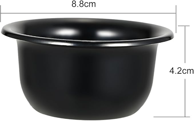 lasenersm 1 Piece Plastic Shaving Soap Bowl Shaving Soap Mug Bowl Shaving Bowl Shaving Foam Bowl Shaving Cream Bowl For Men, 3.46 x 1.65 Inches, Black