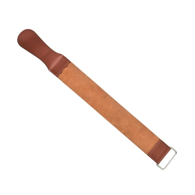 Manual Shaver Strop for Professional Razor Sharpening Double-sided Sharpening Strap for Barbers Leather Razor Strop for Home Salon Grooming