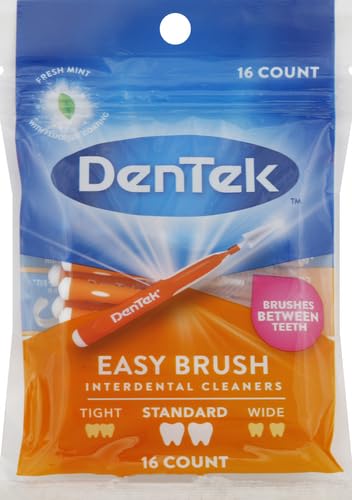 DenTek Easy Brush Interdental Cleaners, Mint, 16 Count (Pack of 2)