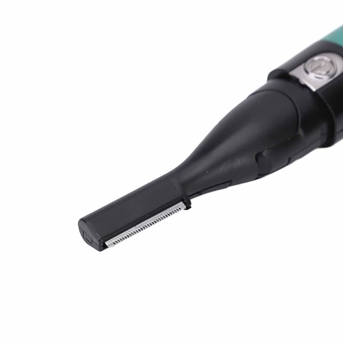 Yinhing Electric Eyebrow Trimmer,Portable Hair Remover Trimmer Painless Shaver Kit for Women Men Lips Armpit Leg Body,Battery Operated (Green)
