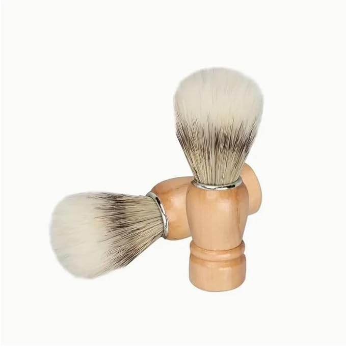 Mane Bristle Shaving Brush with Wooden Handle, Premium Hair Grooming Tool