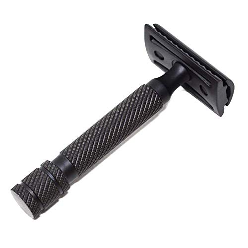 PRO Safety Razor For Men Double Edge Real Hand Crafted German Steel Black