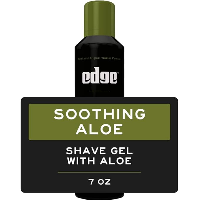 Soothing Aloe Shave Gel Men Shave Gel by Edge, 7 Ounce (3 Pack)