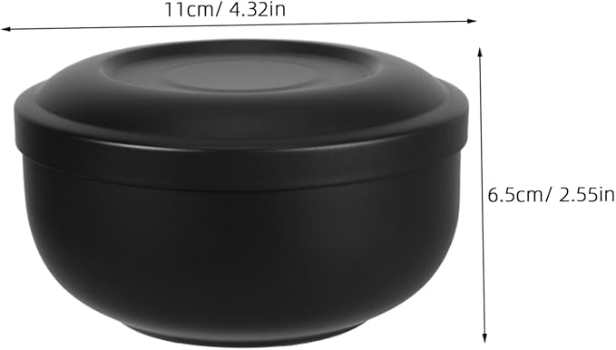 Zerodeko Stainless Steel Shaving Soap Bowl Lid Portable Shaving Accessory for Men Moisture Retaining Design Tool for Home and Travel