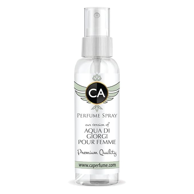 CA Perfume Eco Refill Impression of Aqua Di Giorgi Pour Femme For Women EDP Perfume Concentrated Long Lasting Eau de Parfum Spray Refillable Atomizer Bottle 2 Fl Oz/60ml-X1