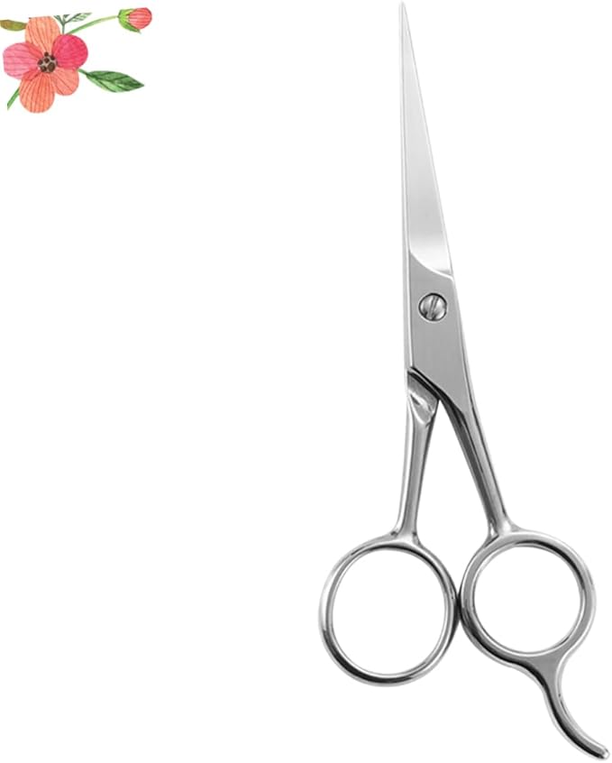 NOLITOY 2pcs Men Stainless Steel Beard Scissors Hairdressing Scissors Mustache Trimmer Compact Beard Care Tool for Male Friends