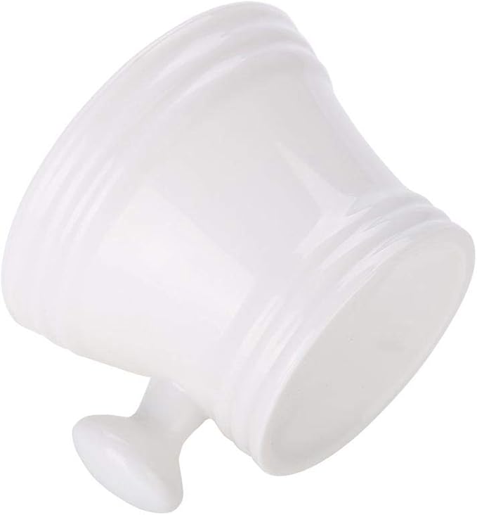 Plastic Shaving Soap Bowl, Foam Shaving Soap Cream Bowl Men Shaving Bowl Soap Cream Bowl With Little Handle Shaving Bowl For Men (White)