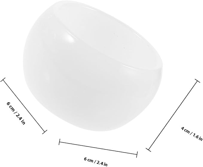 Glass Shaving Soap Bowl Small Decorative Foaming Container for Men Multi-use Shave Bowl Suitable for Home and Travel Grooming