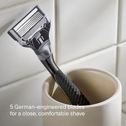 Men's Razor Blade Refills, 8 Count, Sharper 5-Blade, For Close and Comfortable Shaves