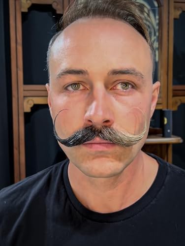 THE VINTAGE GROOMING CO. Death Grip and Black Magic Death Grip Extra Strong Hold Mustache Waxes Set