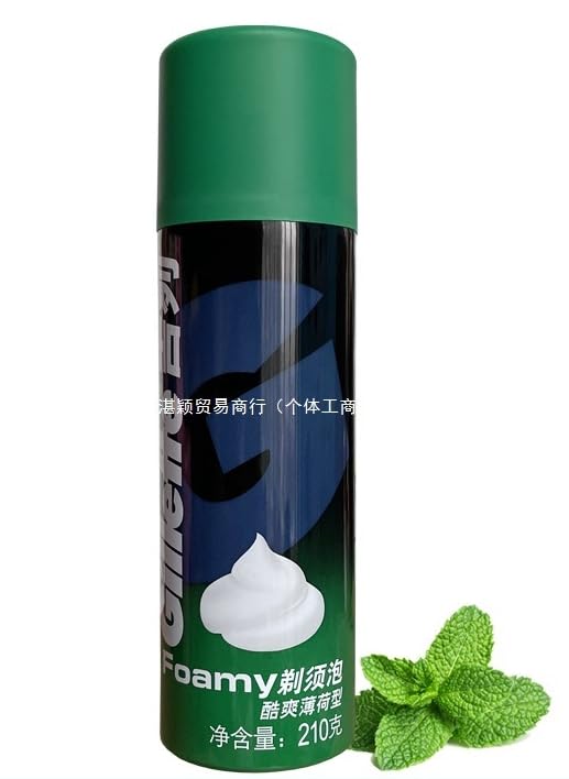 Men's Shaving Foam with Lemon Fragrance, 210g (210g, Mint)