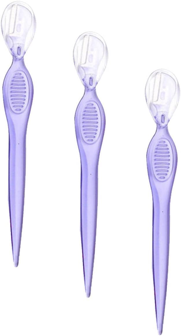 3pcs Stainless Steel Eyebrow Razors Set Razor Comb for Beauty Makeup Tools Travel