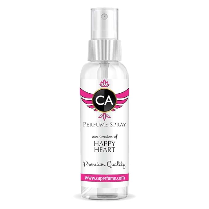 CA Perfume Eco Refill Impression of Happy Heart For Women Fragrance for Women Eau de Parfum Spray Refillable Bottle 2 Fl Oz/60ml-X1