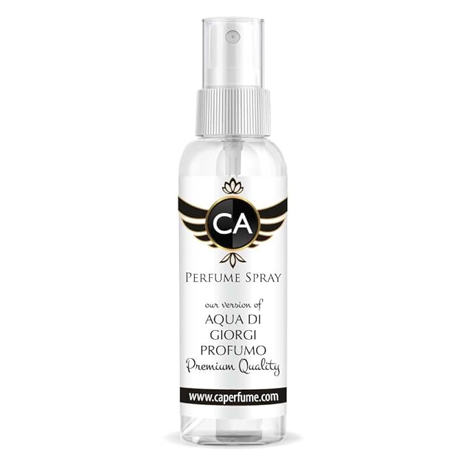 CA Perfume Eco Refill Impression of Aqua Di Giorgi Profumo For Men EDP Perfume Concentrated Long Lasting Eau de Parfum Spray Refillable Atomizer Bottle 2 Fl Oz/60ml-X1