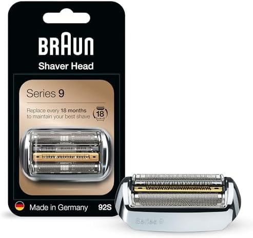 Braun Series 9 Electric Shaver Replacement Head - 92S - Compatible with all Series 9 Electric Razors 9290cc, 9291cc, 9370cc, 9293s, 9385cc, 9390cc, 9330s, 9296cc (Pack of 10)