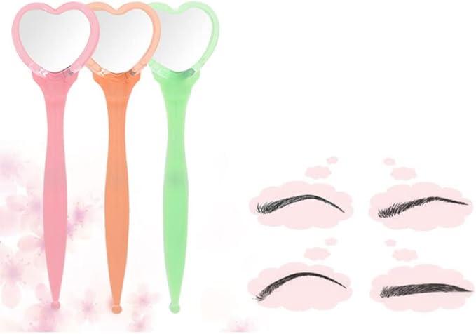 FOMIYES Essential Eyebrow Trimmer with Shaving Mirror Brow Razor Kit for Beauty Grooming Ages Random Color