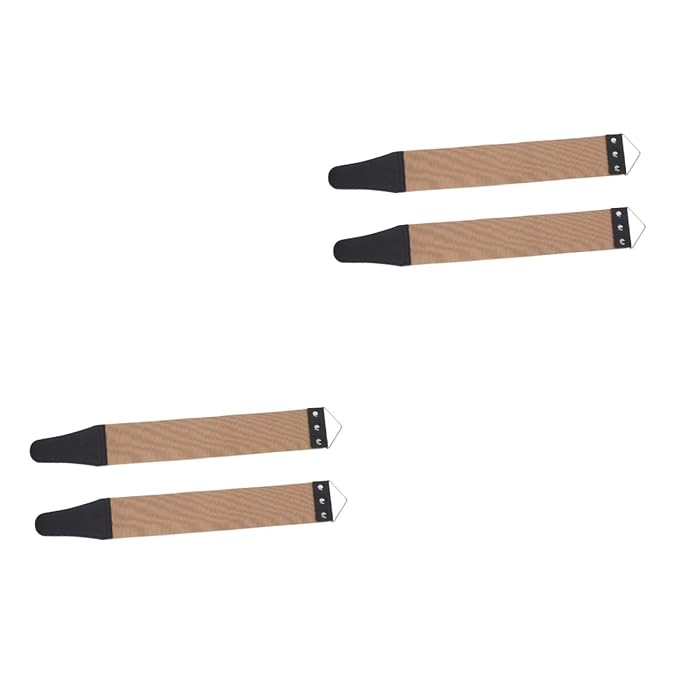 Angoily 4pcs Dual-sided Strop Sharpening Strap Shaving Tool for Manual Maintenance and Convenient Wall Hanging