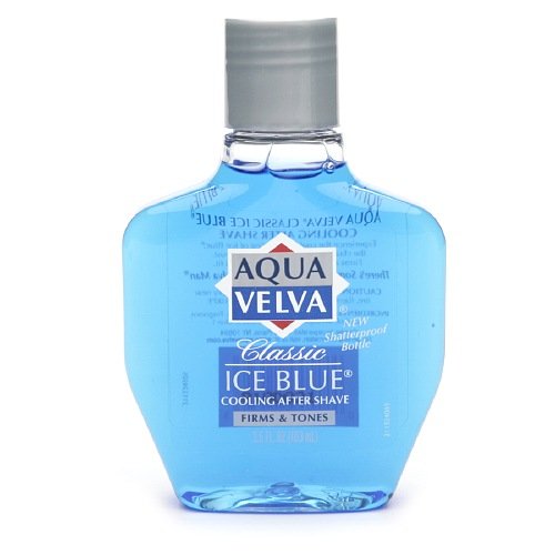 Firms & Tones! Aqua Velva Classic Ice Blue, Cooling After Shave 3.5 fl oz (Pack of 2)