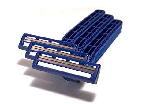 40 Box of Razor Blades Premium Disposable Stainless Steel Hospitality Quality Shavers High End Twin Blade Razors for Men and Women with Aloe Vera Lubrication Strip
