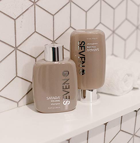 SEVEN Haircare Satara Volume Shampoo for Women & Men, Sulfate + Cruelty Free & Paraben Free with Pro Vitamin B5, Argan Oil, Hydrolyzed Quinoa Protein for Flat + Limp Hair, Made in USA, 10.8oz
