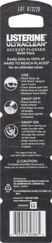 REACH Ultraclean Access Flosser Refill Heads, Mint, Plaque Remover for Teeth, Shred Resistant, for Hard to Reach Areas, Oral Care, PFAS Free, for Adults & Kids, 28 Count (Pack of 3)
