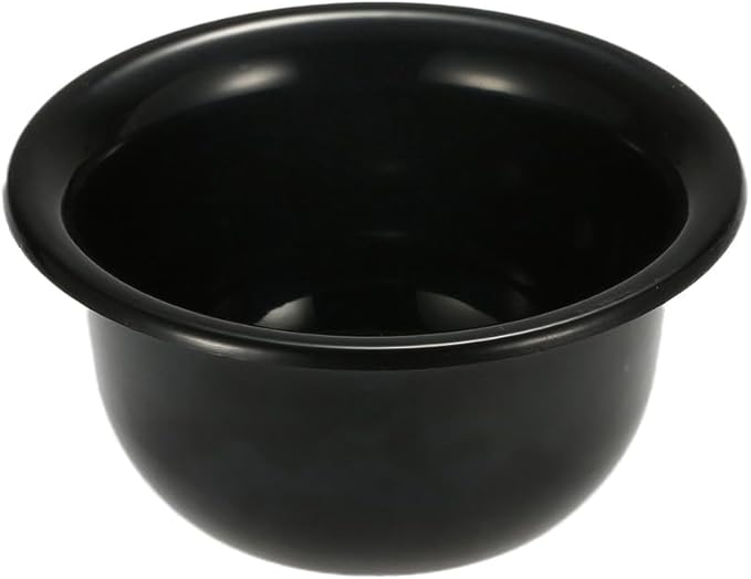 lasenersm 1 Piece Plastic Shaving Soap Bowl Shaving Soap Mug Bowl Shaving Bowl Shaving Foam Bowl Shaving Cream Bowl For Men, 3.46 x 1.65 Inches, Black