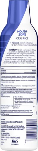 Oral-B Mouth Sore Mouthwash Special Care Oral Rinse, 475 mL (16 fl oz) (Pack of 2)