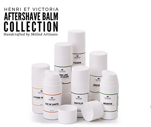 HENRI ET VICTORIA After Shave Balm for Men | Post Shave Balm - | Made by Skilled Artisans | Prevents and Cures Razor Burns | 3,4 oz