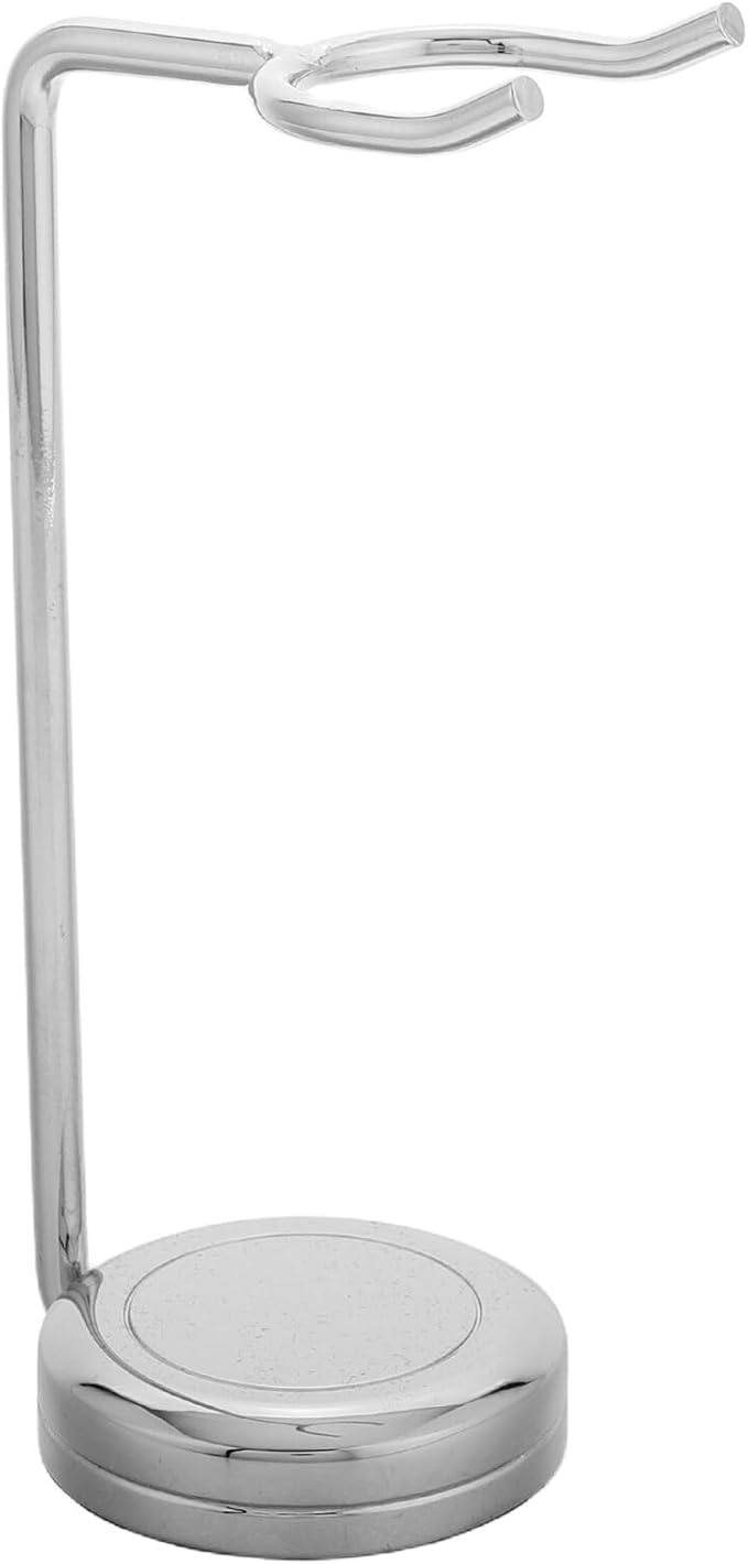 Zerodeko Alloy Razor and Shaving Brush Stand for Men Non-slip Metal Razor Holder Rack with Soft Bristle Brush Support for Bathroom Use
