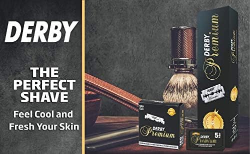 600 "Derby Premium" Single Edge Razor Blades for straight razor