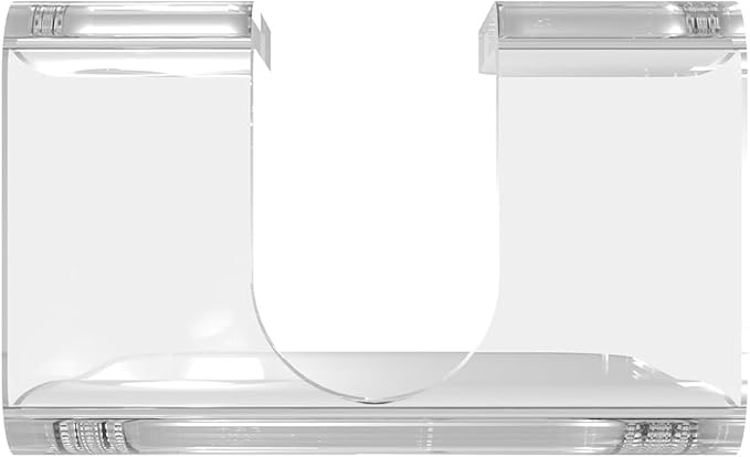 LUEXBOX 2 Pcs Acrylic Razor Holders for Shower Wall, Self Adhesive Waterproof Razor Rack for Bathroom, Compatible with Fusion 5 Proglide, Mach 3 Classic(Clear)