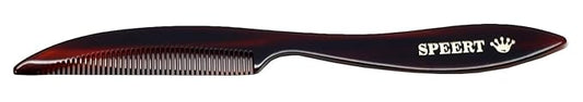 #95 Handmade Narrow Tooth Mustache Beard Comb Small Tortoise Havana Acetate Thick Coarse Fine Short Pocket Sized Facial Hair Grooming Tangle Free Beard Straightener Growth Care Styling Wet Comb