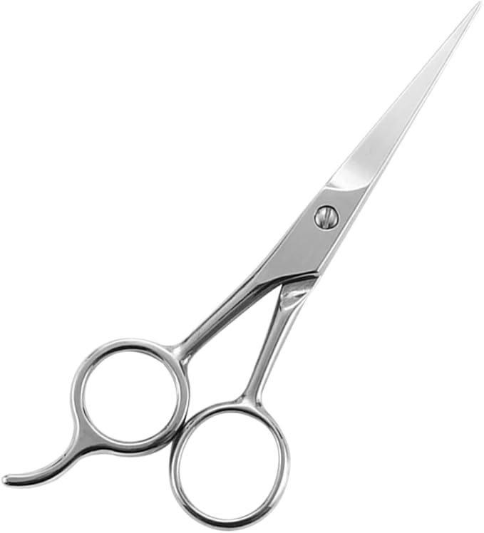 NOLITOY 2pcs Men Stainless Steel Beard Scissors Hairdressing Scissors Mustache Trimmer Compact Beard Care Tool for Male Friends
