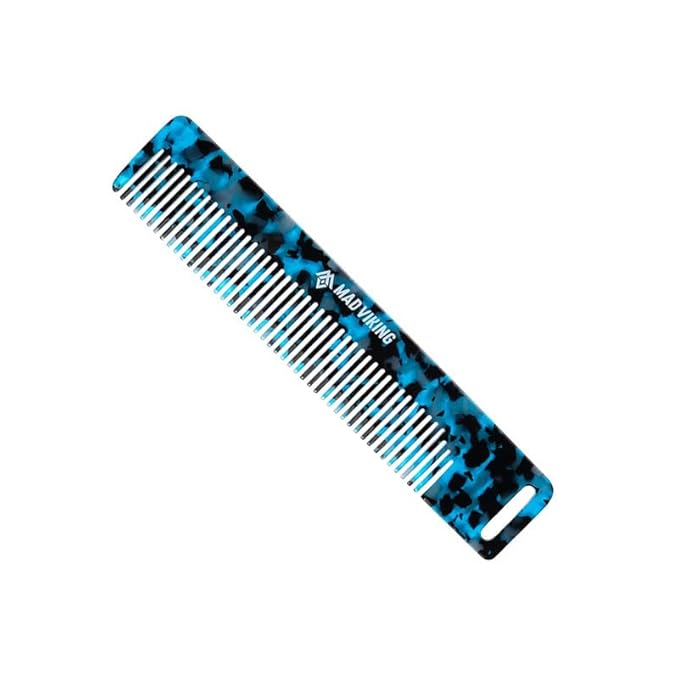 Mad Viking ICEFALL Beard & Mustache Premium Styling Comb – Anti-Static Grooming Tool– Durable and Travel-Ready – Smooths & Distributes Oils for Strong, Tames Flyaways